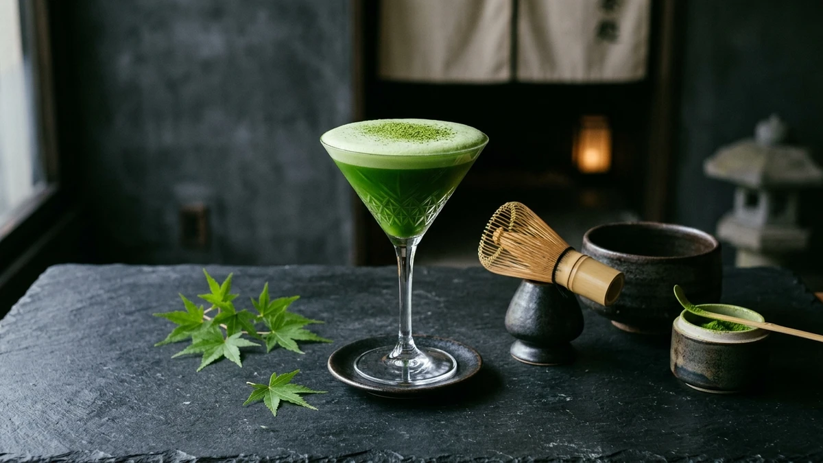 Japanese Ceremonial Matcha Martini Cocktail Recipe cooked to perfection - Yumaroma