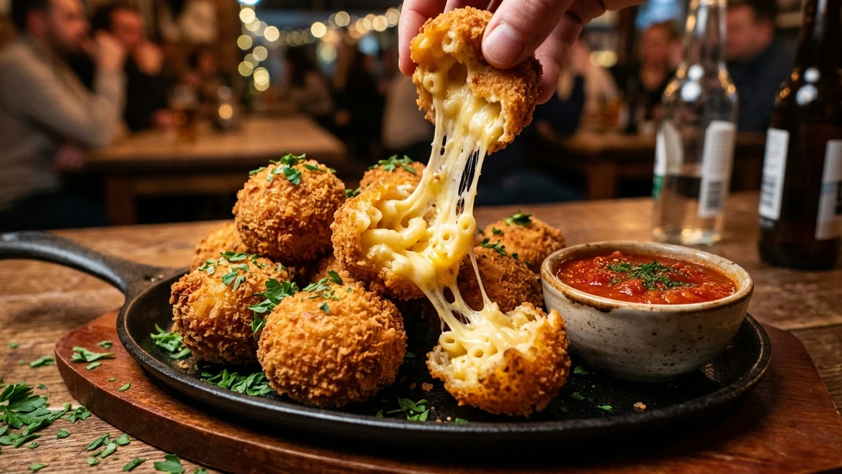 Crispy Deep-Fried Smoked Mac and Cheese Balls Recipe cooked to perfection - Yumaroma