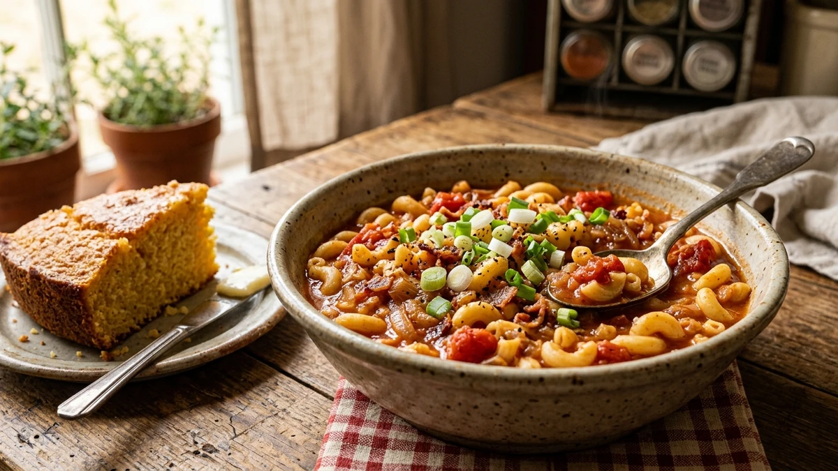 Old-Fashioned Southern Macaroni and Tomatoes Recipe cooked to perfection - Yumaroma