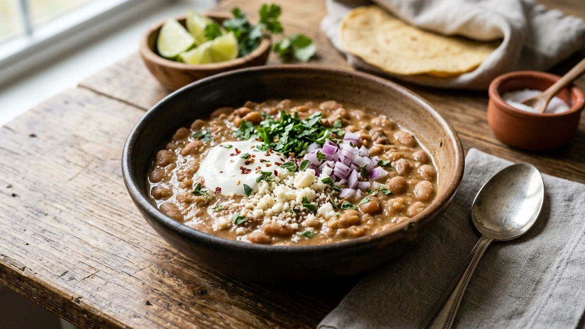 Creamy Mexican Mayocoba Beans Recipe cooked to perfection - Yumaroma