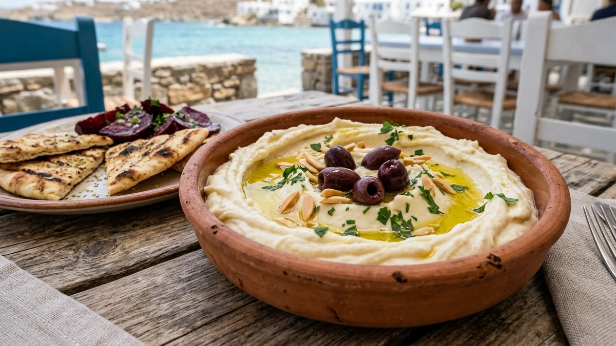 Mediterranean Whipped Garlic Almond Dip Recipe (Skordalia) cooked to perfection - Yumaroma