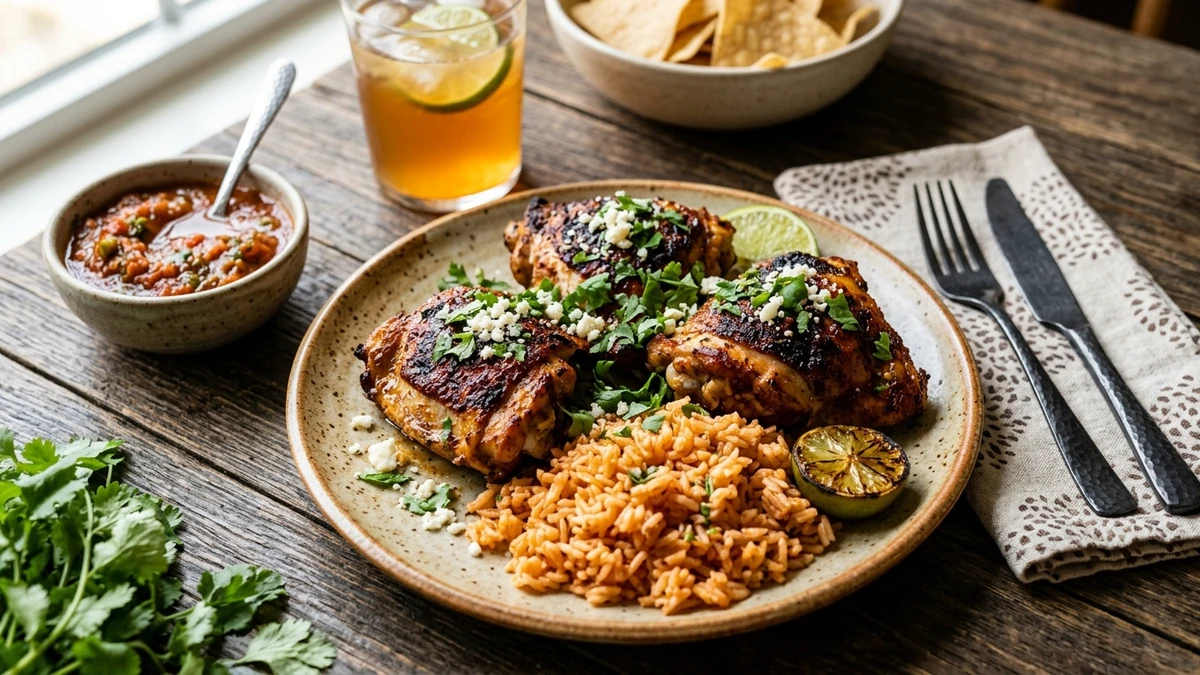 Authentic Mexican Spiced Chicken Thighs Recipe cooked to perfection - Yumaroma