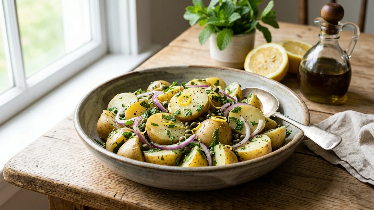 Refreshing Mint Potato Salad - YumaRoma Recipe