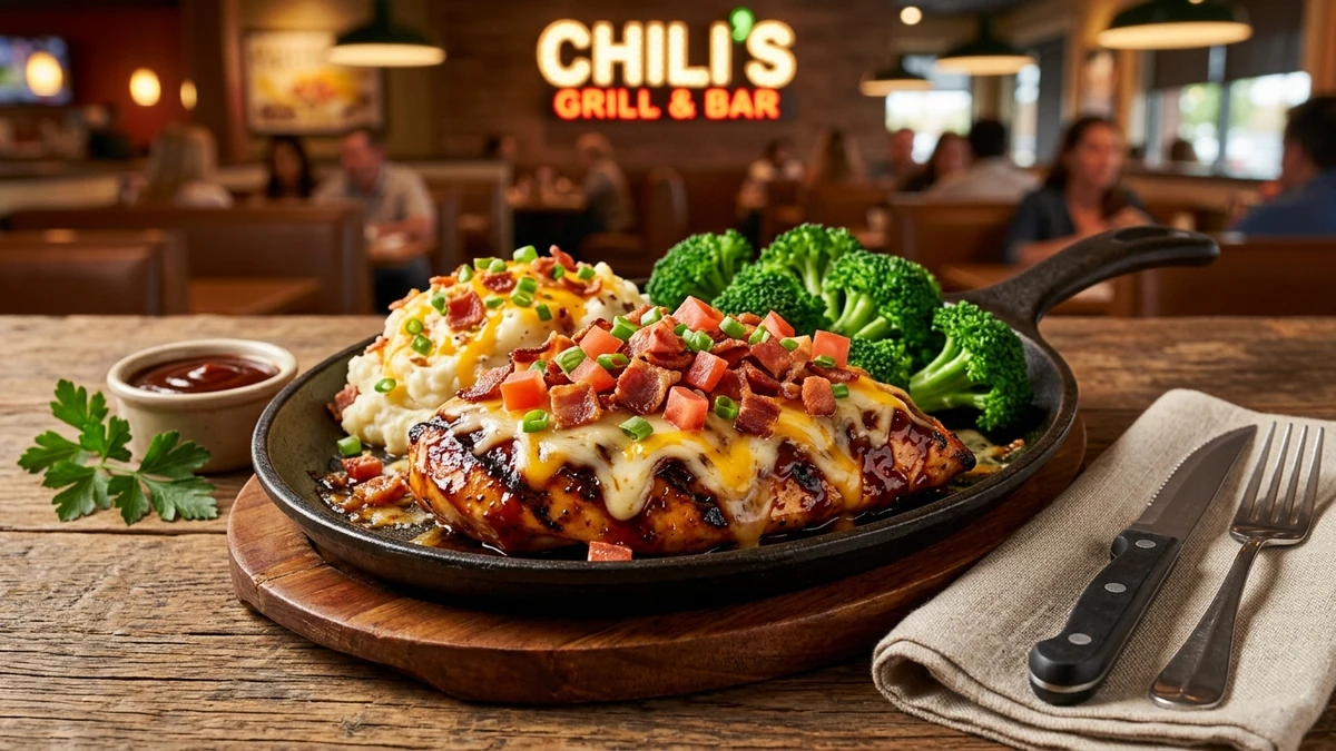 Copycat Chili's Monterey Chicken Recipe (Bacon & Cheese) cooked to perfection - Yumaroma