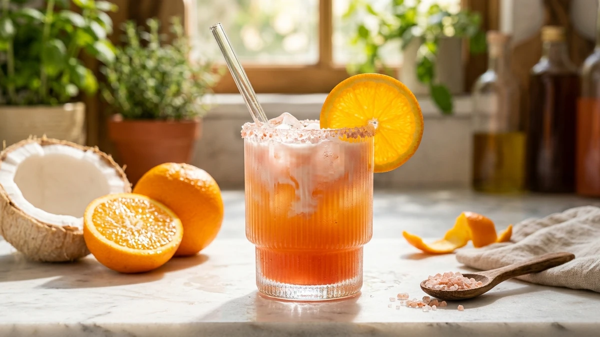 Nourishing Orange Coconut Water Adrenal Cocktail Recipe (3-Minute) cooked to perfection - Yumaroma