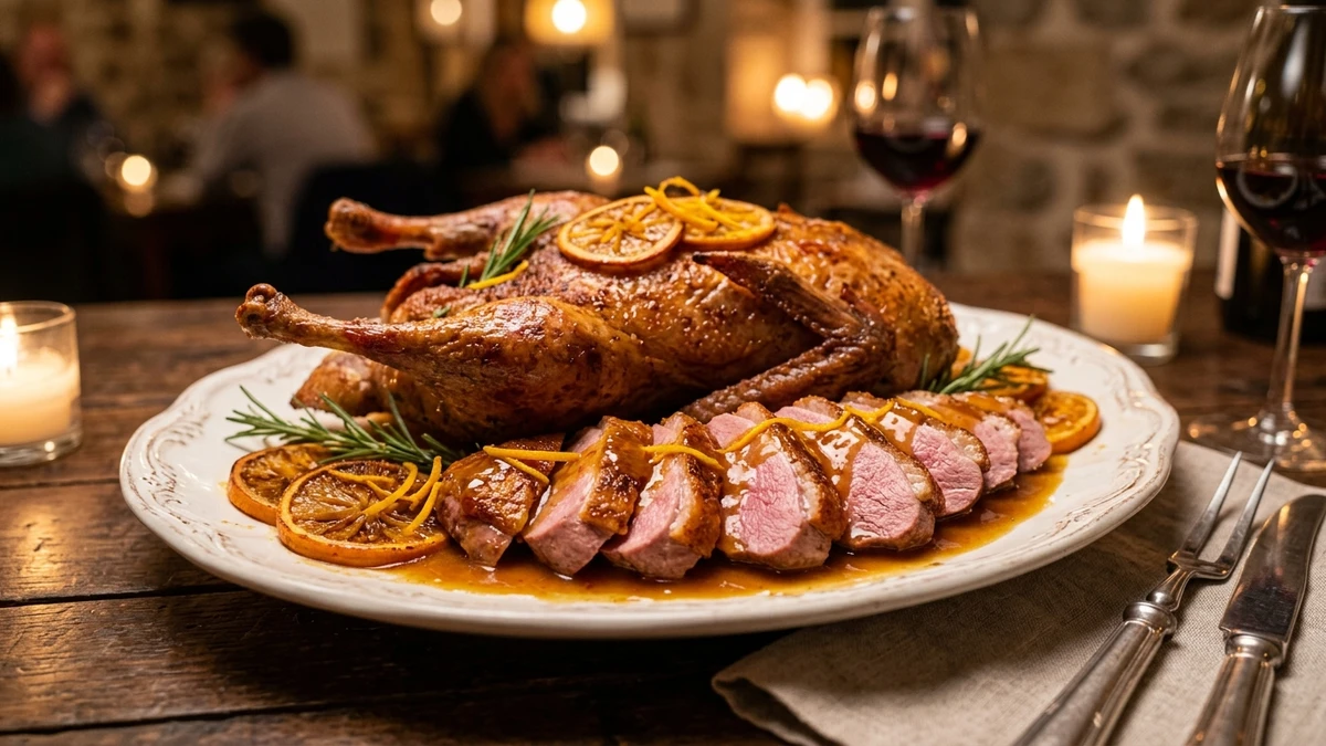 Classic French Duck à l'Orange Recipe (Canard à l'Orange) cooked to perfection - Yumaroma