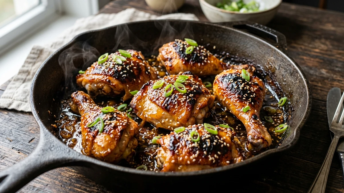 Sticky Sweet Sweet Orange Marmalade Glazed Chicken Recipe cooked to perfection - Yumaroma