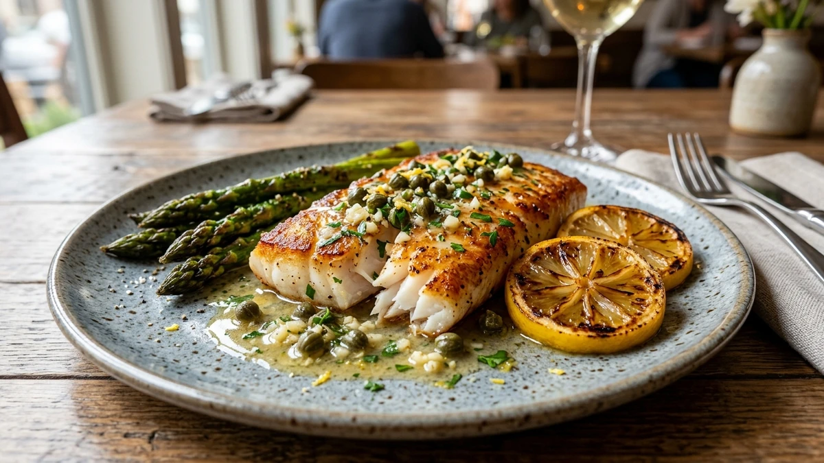 Pan-Seared Wild Alaskan Pollock in Lemon Butter Sauce Recipe cooked to perfection - Yumaroma