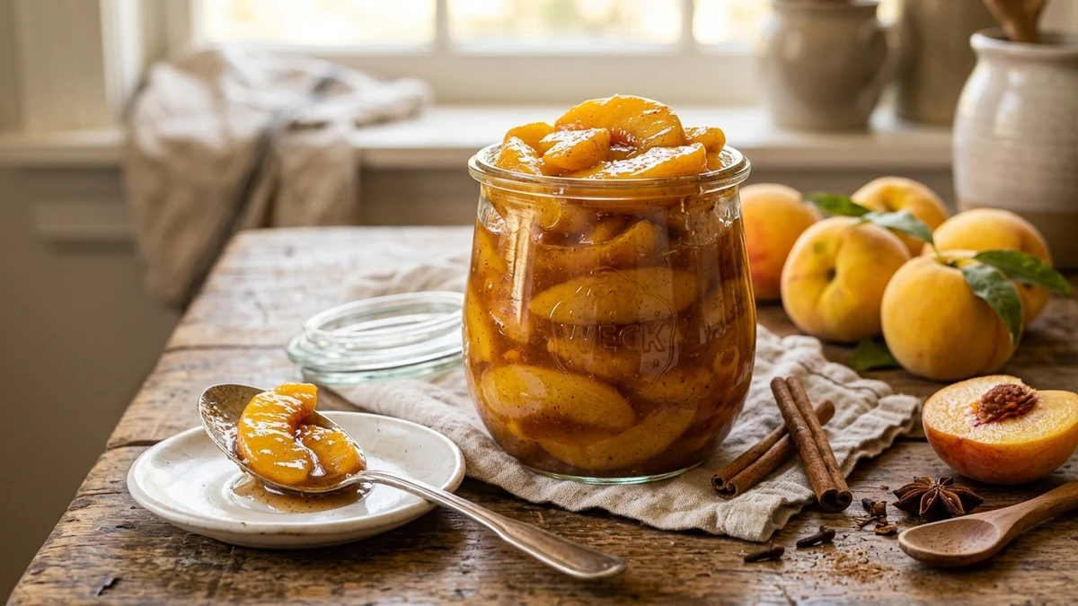 Easy Spiced Fresh Peach Pie Filling - YumaRoma Recipe