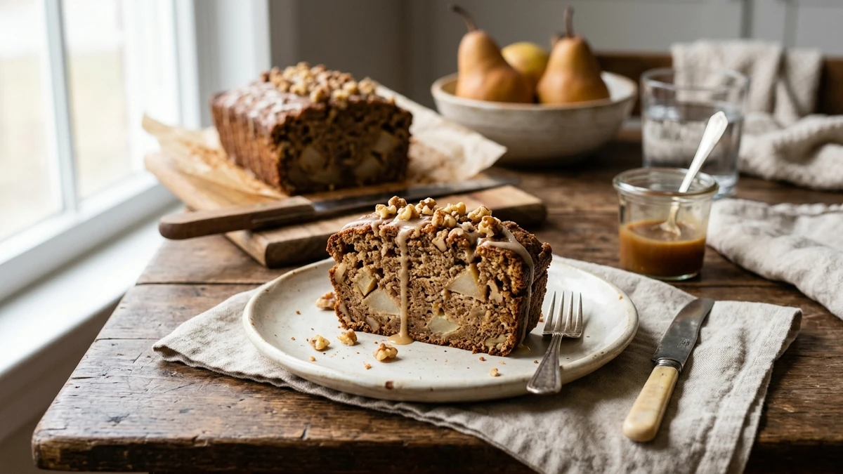 Spiced Pear Bread Recipe - YumaRoma Recipe