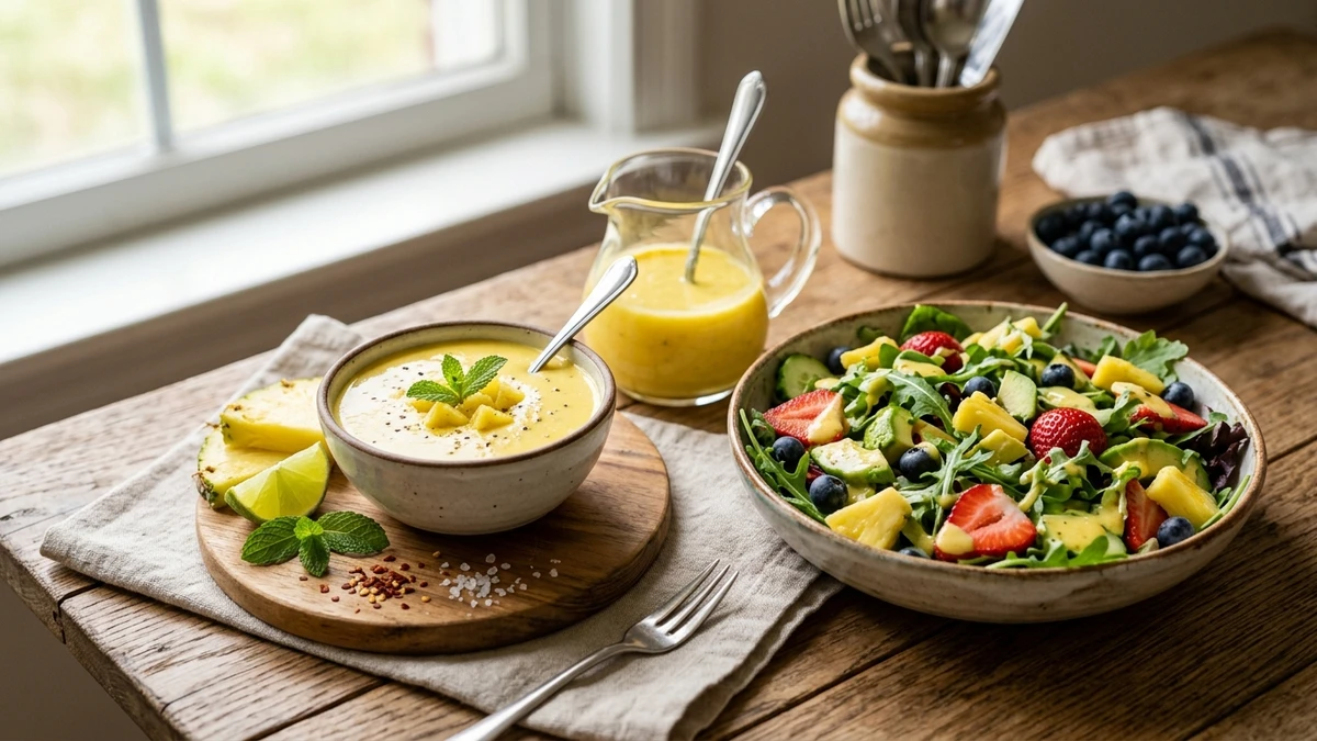 Sweet Pineapple Salad Dressing Recipe cooked to perfection - Yumaroma