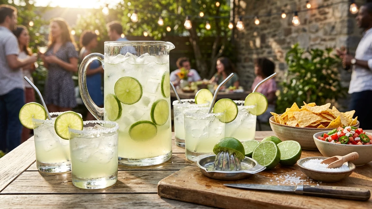 Pitcher Fresh Lime Batch Margaritas for a Crowd Recipe cooked to perfection - Yumaroma