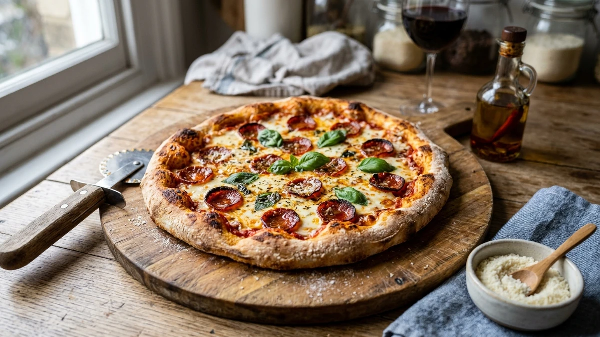 Quick 30-Minute Easy Homemade Dough Pizza Recipe cooked to perfection - Yumaroma