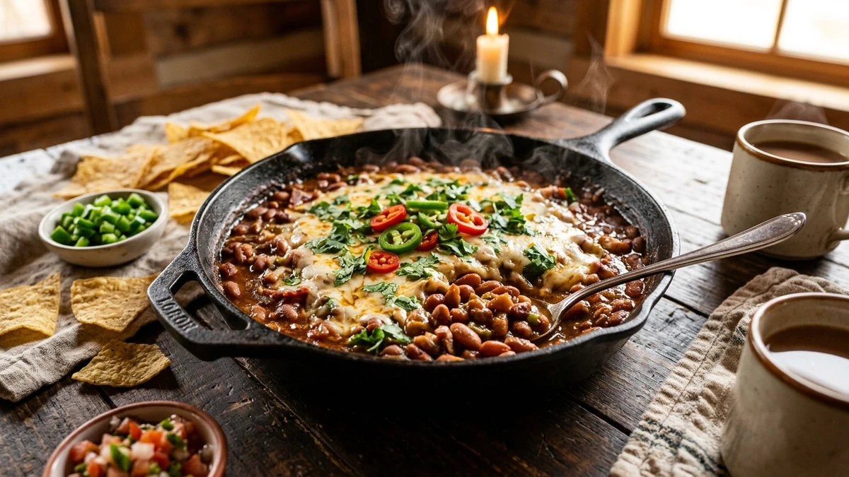 Copycat Texas Ranch Style Beans in Spicy Chili Gravy Recipe cooked to perfection - Yumaroma