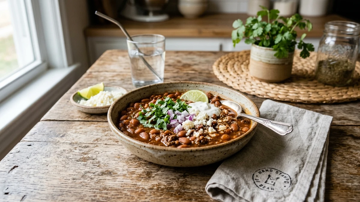 Copycat Ranch Style Beans Recipe cooked to perfection - Yumaroma