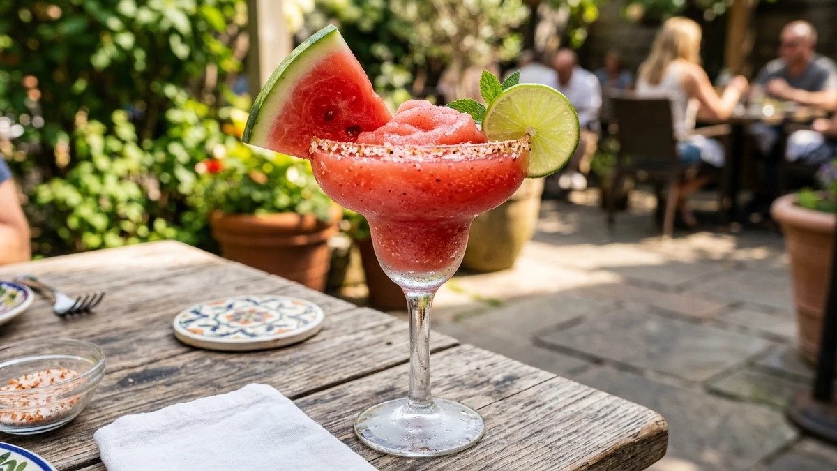 Fresh Blended Summer Watermelon Margarita Recipe cooked to perfection - Yumaroma