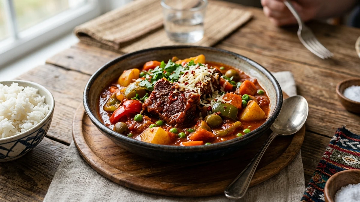 Filipino Beef Caldereta Recipe cooked to perfection - Yumaroma