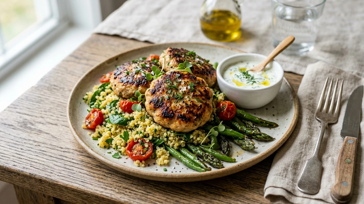 Juicy Pan-Seared Ground Chicken Patties Recipe cooked to perfection - Yumaroma
