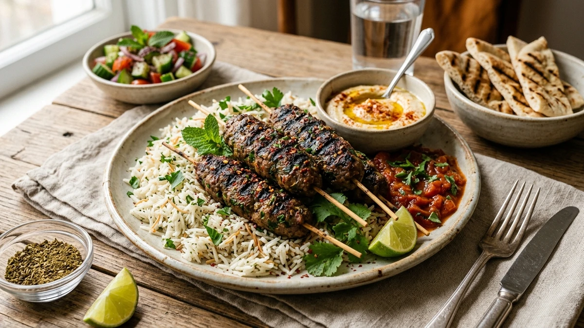Authentic Middle Eastern Spiced Lamb Kofta Recipe cooked to perfection - Yumaroma