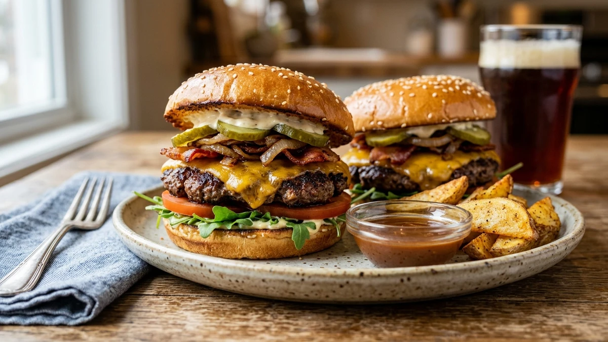 Savory Ground Venison Smash Burgers Recipe cooked to perfection - Yumaroma