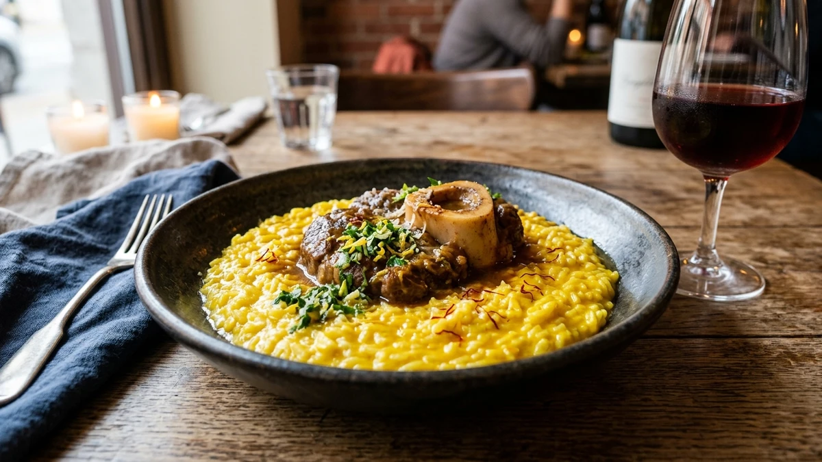Authentic Golden Saffron Risotto Recipe (Risotto alla Milanese) cooked to perfection - Yumaroma