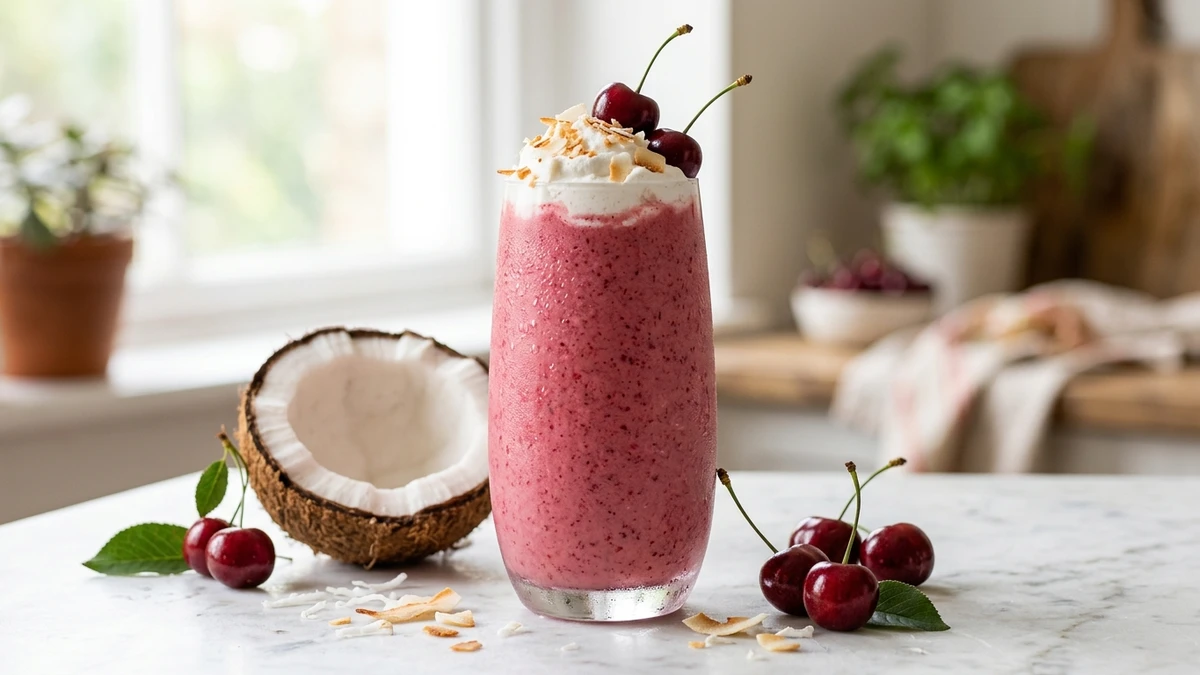 Cherry Coconut Recovery Shake - YumaRoma Recipe