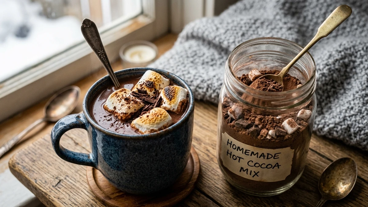 Rich Homemade Hot Cocoa Mix Without Dry Milk Recipe cooked to perfection - Yumaroma