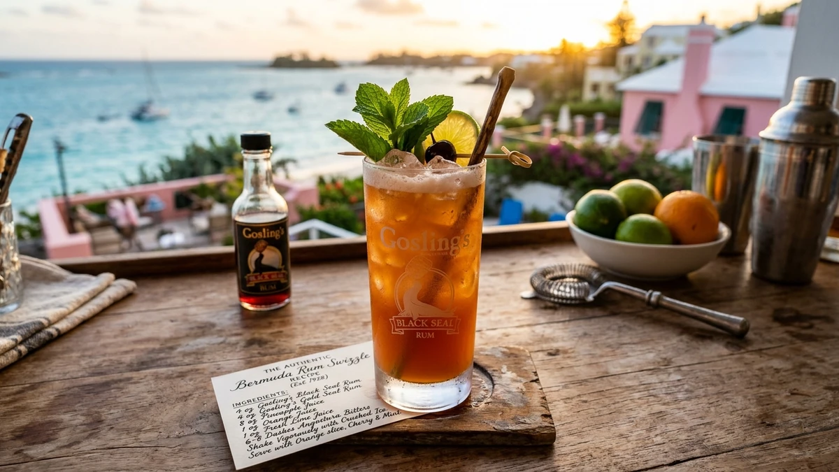 Authentic Bermuda Rum Swizzle Cocktail Recipe cooked to perfection - Yumaroma