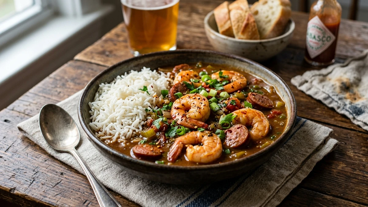 Cajun Shrimp Stew Recipe cooked to perfection - Yumaroma