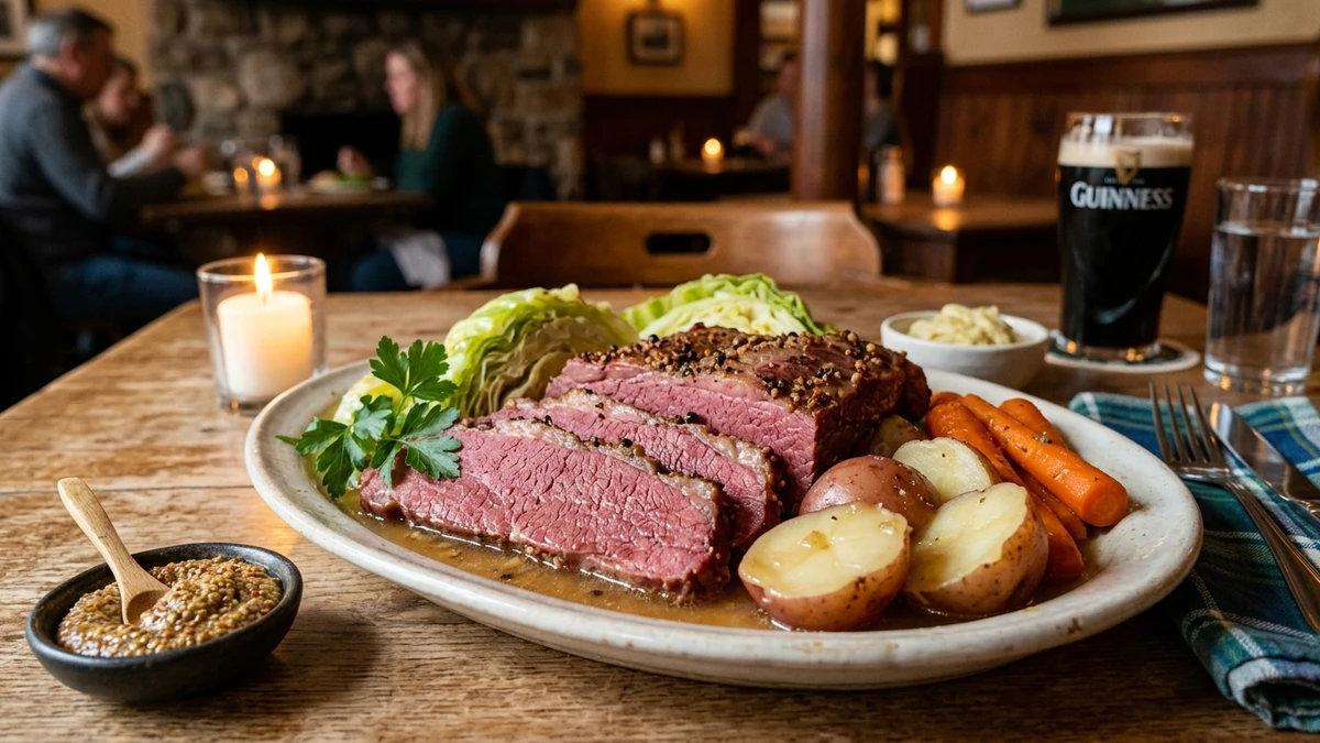 Slow Cooker Corned Beef & Cabbage with Potatoes Recipe cooked to perfection - Yumaroma