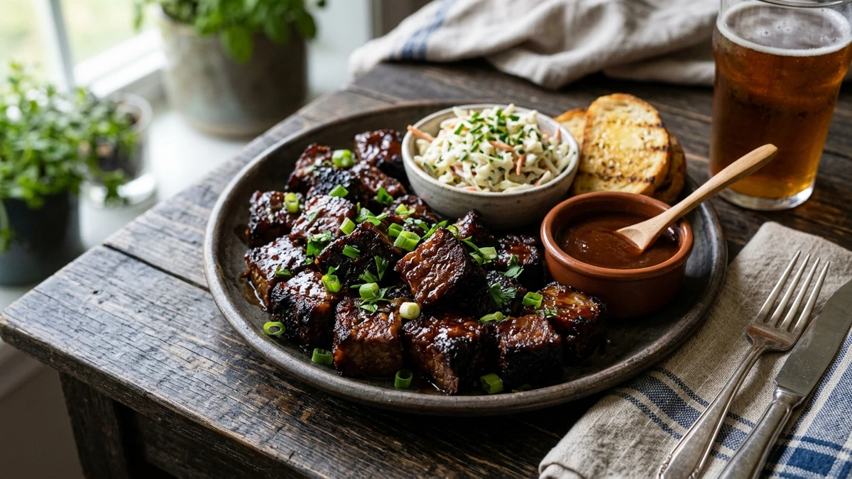 Smoked Poor Man's Burnt Ends Beef Chuck Roast Recipe cooked to perfection - Yumaroma