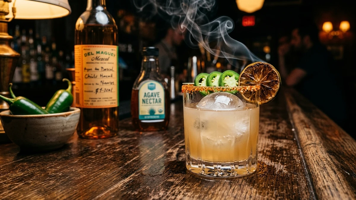 Smoky Spicy Jalapeño Mezcalita Cocktail Recipe cooked to perfection - Yumaroma