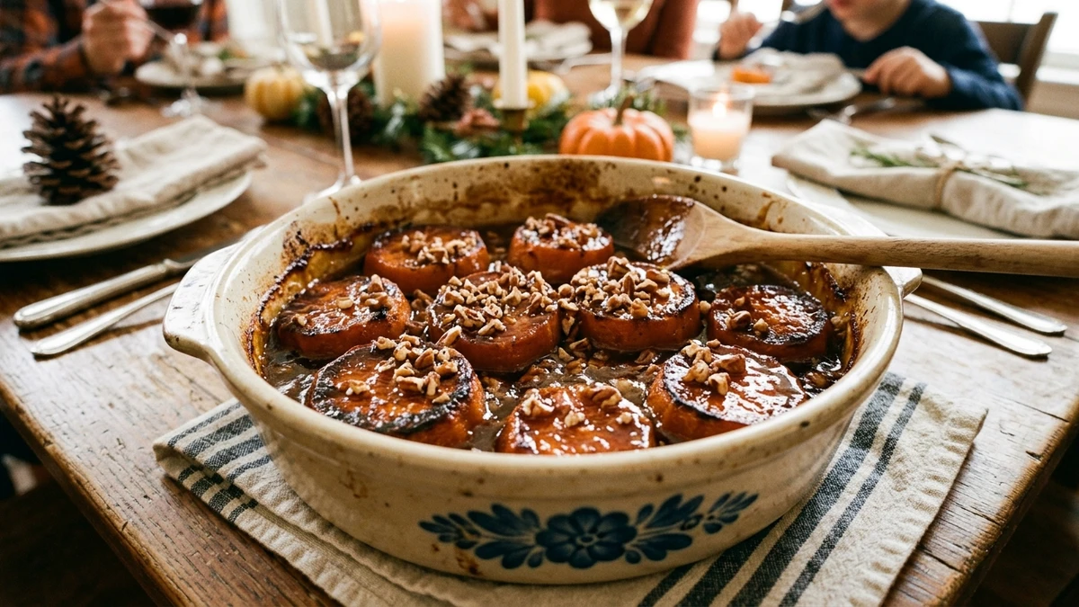 Southern Brown Sugar Caramelized Candied Yams Recipe cooked to perfection - Yumaroma