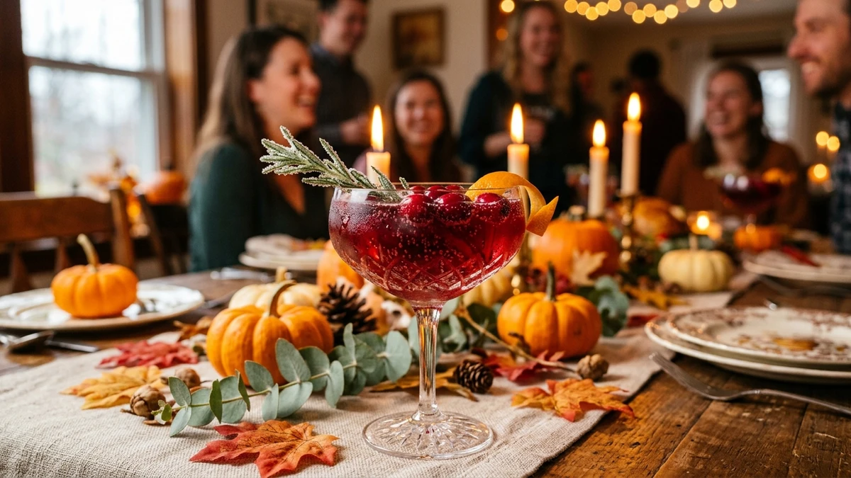 Sparkling Cranberry Bourbon Thanksgiving Cocktail Recipe cooked to perfection - Yumaroma
