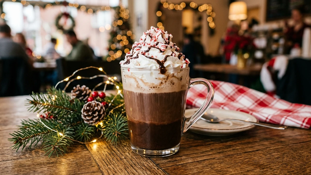 Copycat Starbucks Peppermint Mocha Recipe with Whipped Cream cooked to perfection - Yumaroma