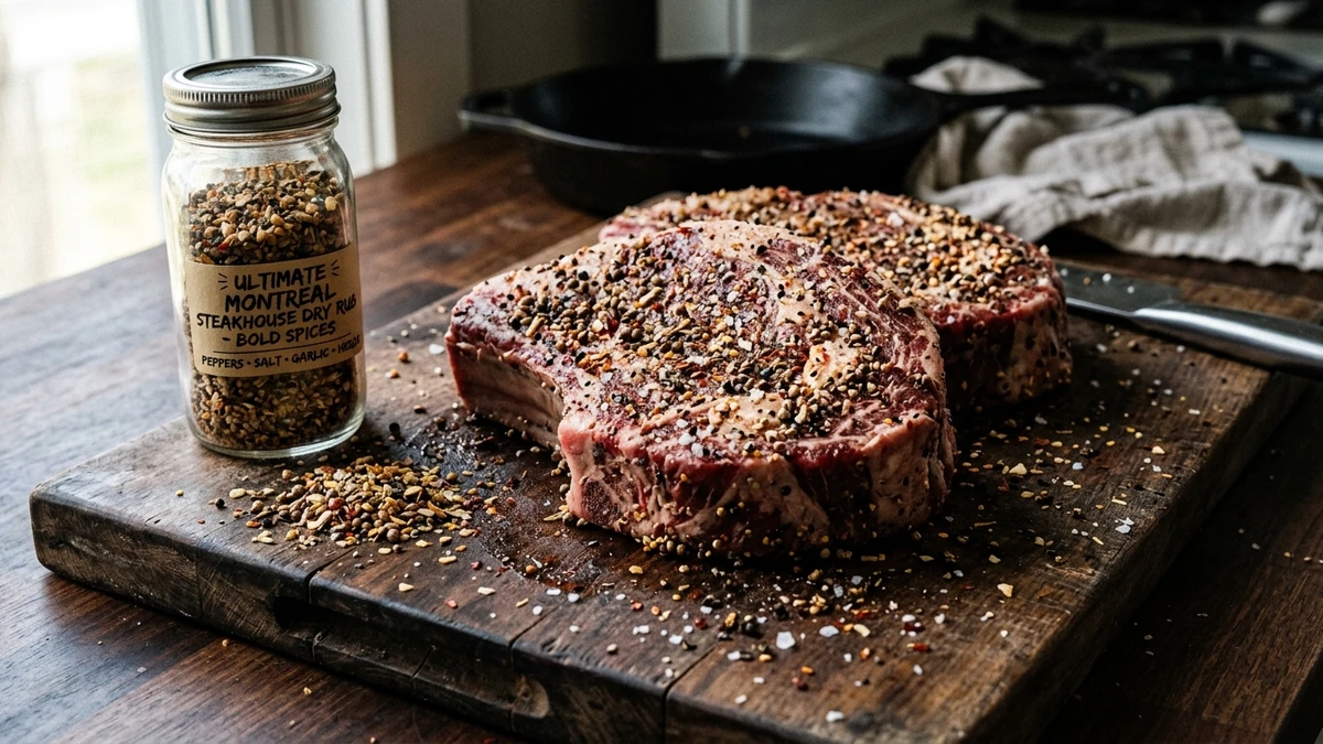 The Ultimate Montreal Steakhouse Dry Spice Rub Recipe cooked to perfection - Yumaroma