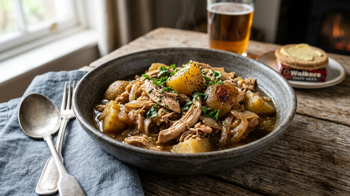 Classic Scottish Stoved Chicken Recipe (Chicken Stovies) cooked to perfection - Yumaroma