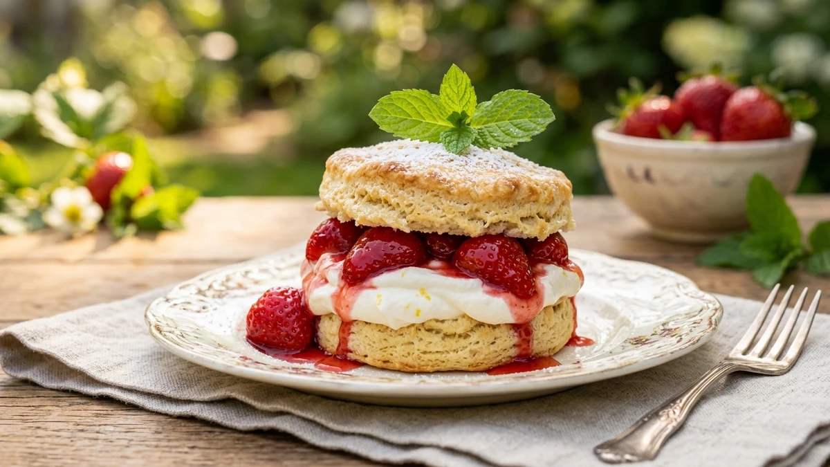 Strawberry Shortcake with Lemon Whipped Ricotta - YumaRoma Recipe