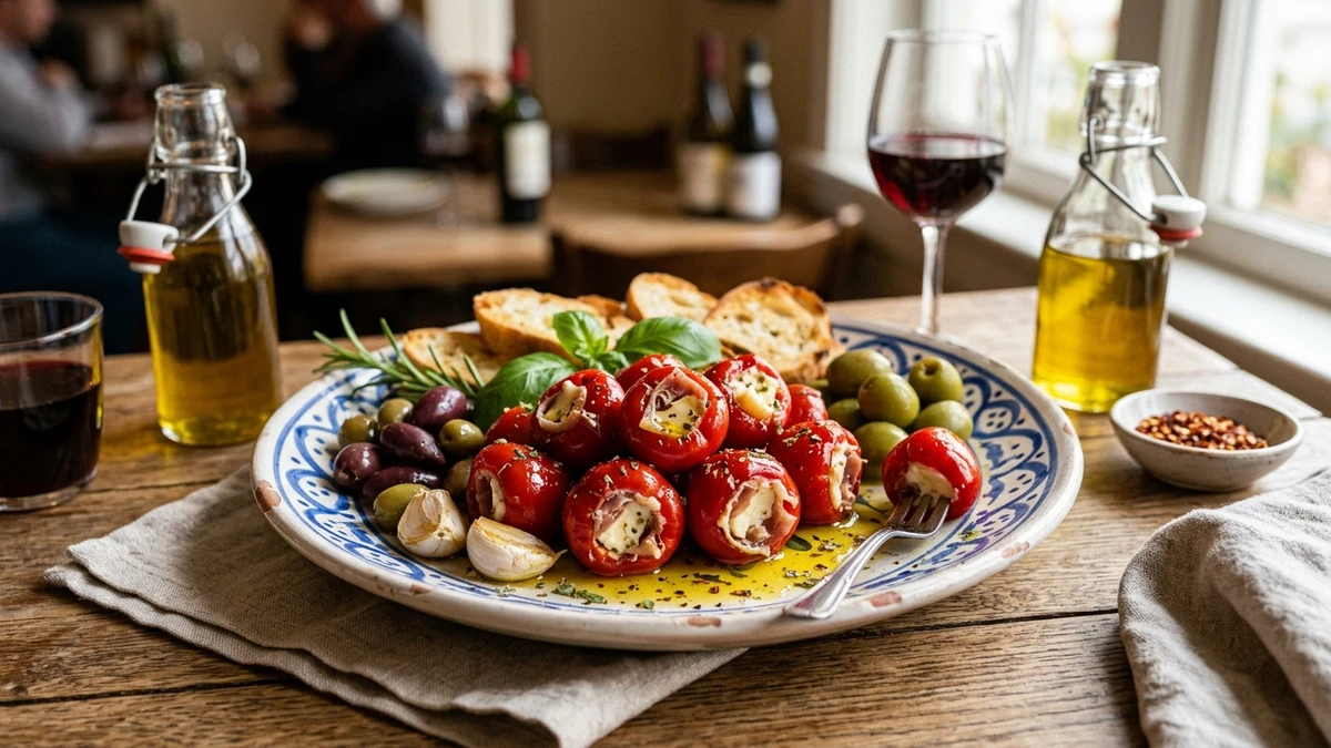 Prosciutto & Provolone Stuffed Pickled Cherry Peppers Recipe cooked to perfection - Yumaroma
