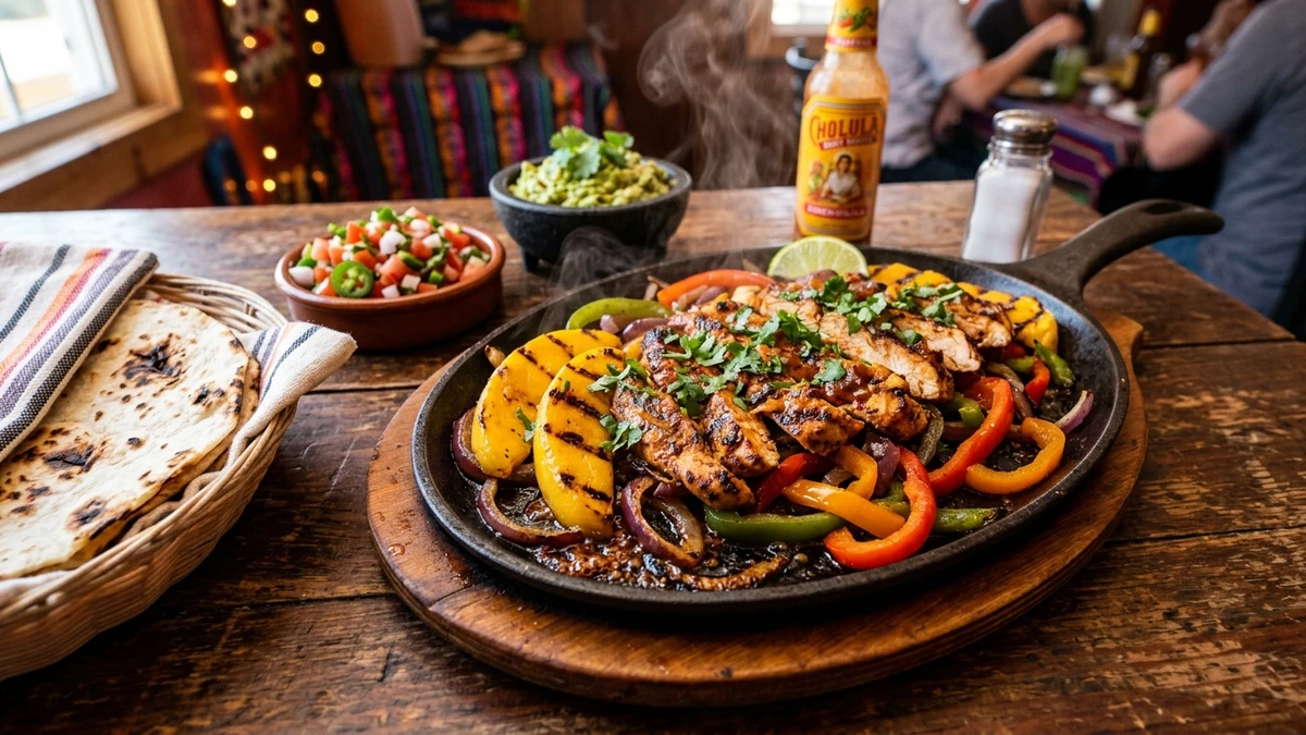 Sweet & Spicy Chicken Mango Fajitas Recipe cooked to perfection - Yumaroma