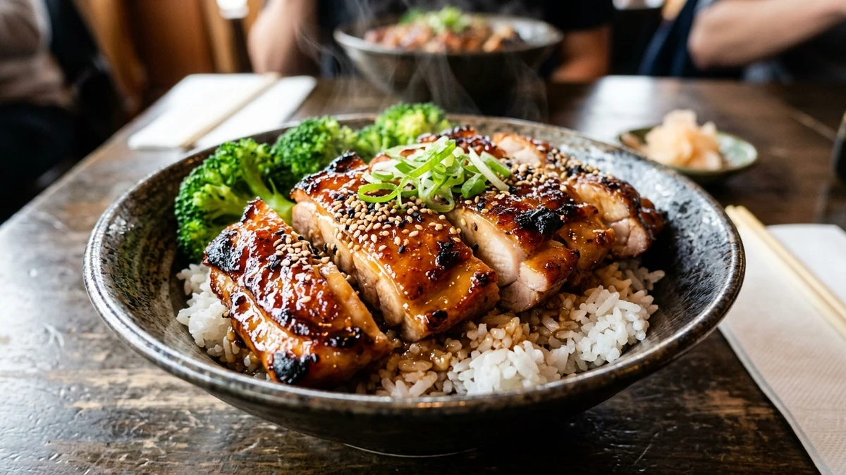 Sticky Pan-Seared Teriyaki Chicken Thighs Recipe cooked to perfection - Yumaroma