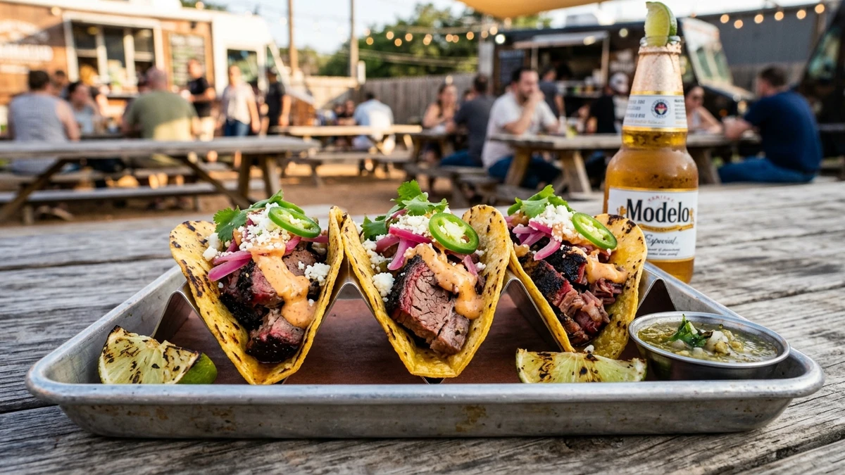 Texas Smoked Leftover Brisket Tacos Recipe cooked to perfection - Yumaroma
