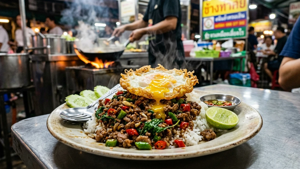 Fiery Thai Basil Beef Stir-Fry Recipe (Pad Kra Pao) cooked to perfection - Yumaroma