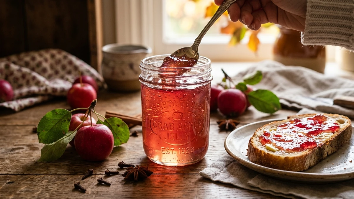 Traditional Homemade Spiced Crab Apple Jelly Recipe cooked to perfection - Yumaroma