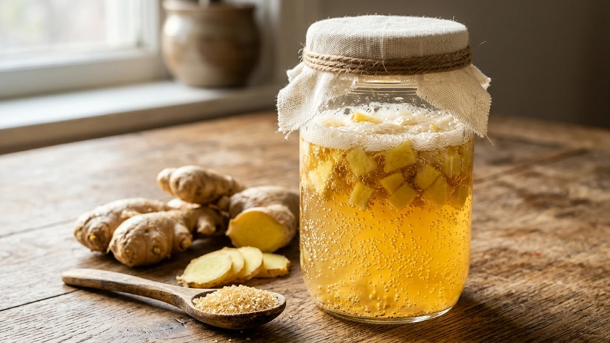 Traditional Wild Fermented Ginger Bug Soda Starter Recipe cooked to perfection - Yumaroma