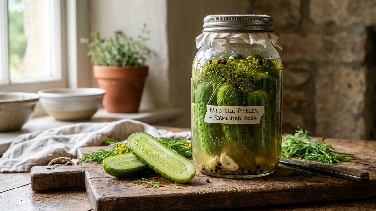 Traditional Wild Fermented Raw Dill Pickles Recipe (Lacto-Fermented) cooked to perfection - Yumaroma