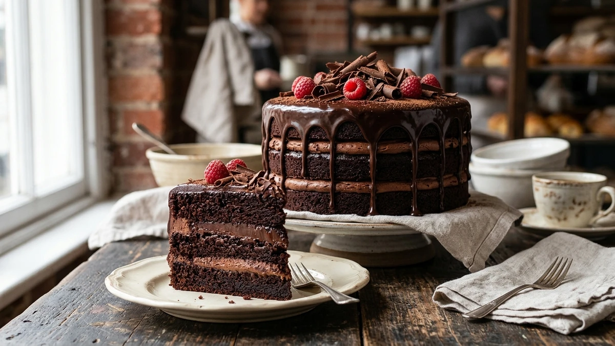 Triple Chocolate Layer Cake - YumaRoma Recipe