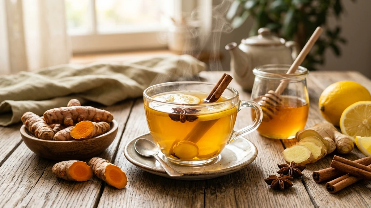 Immune-Boosting Fresh Turmeric and Ginger Tea Recipe cooked to perfection - Yumaroma