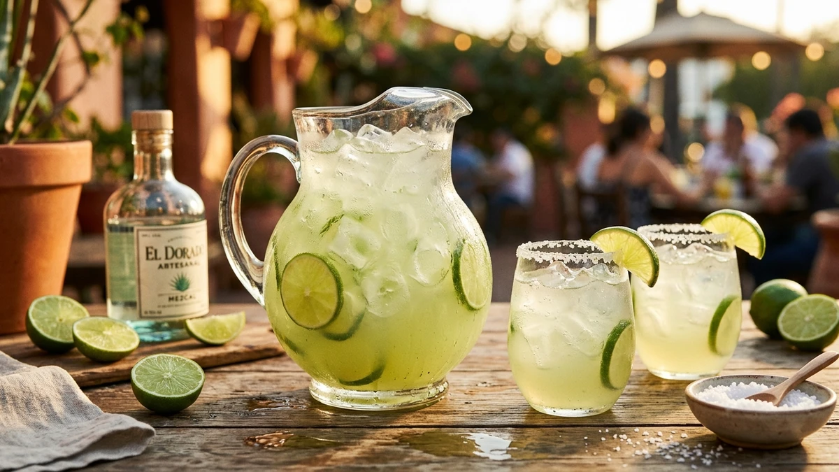 Ultimate Party Pitcher Fresh Lime Margarita Recipe cooked to perfection - Yumaroma