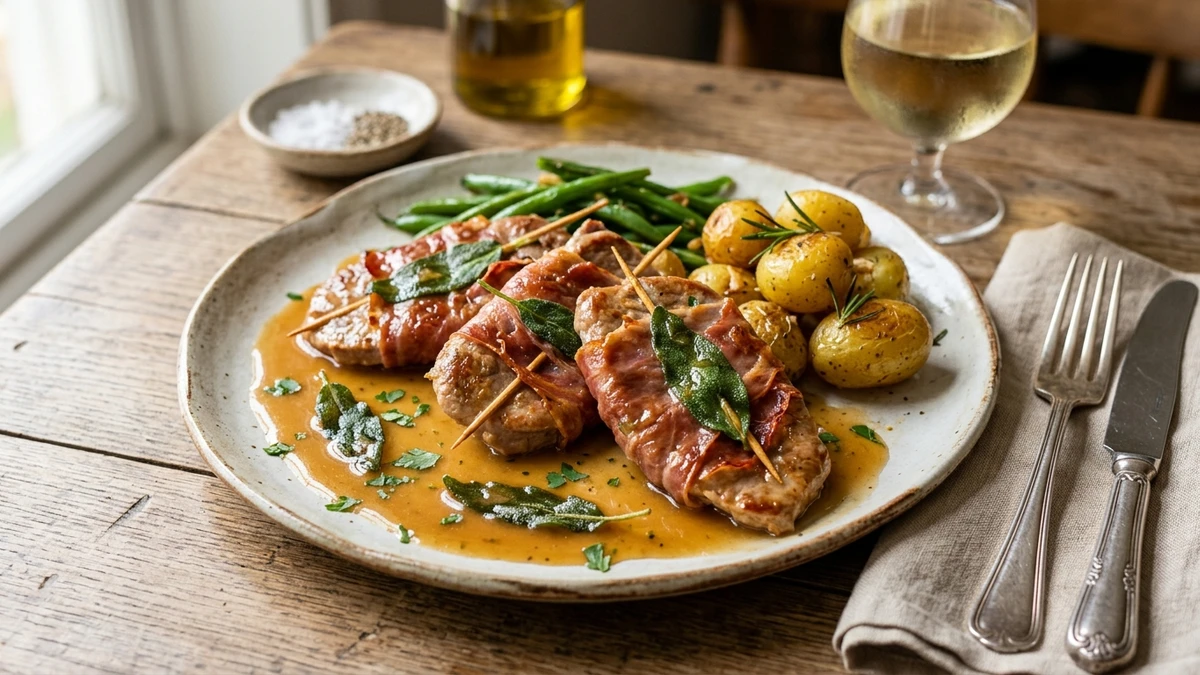 Authentic Roman Veal Saltimbocca alla Romana Recipe cooked to perfection - Yumaroma